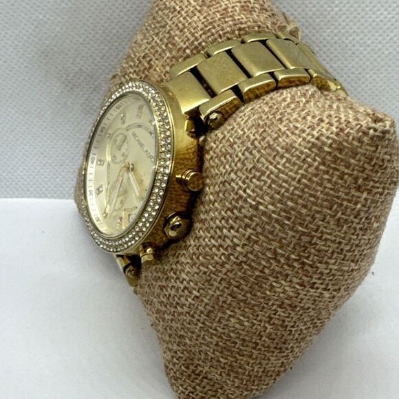 Michael Kors Parker MK5354 Women\'s Gold Stainless Steel Analog Dial Watch JNA387 main image 7